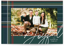 Coziest plaid Christmas Photo Cards