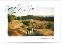 Painterly Frame Christmas Photo Cards