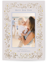 Candlelight & Holly Christmas Photo Cards