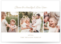 Simple Trio Christmas Photo Cards