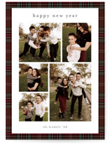 Plaid Collage Christmas Photo Cards