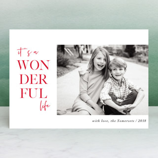 Wonderful Simple Christmas Photo Cards