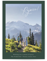 Corner sentiment Christmas Photo Cards