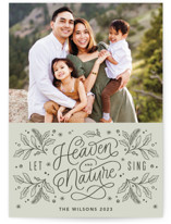 Let Heaven Christmas Photo Cards