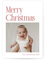 Modern Serif Christmas Photo Cards