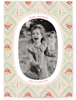 Poinsettia Christmas Photo Cards