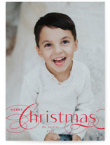 Front Flourish Christmas Photo Cards