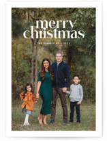 Striking Type Christmas Photo Cards