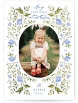Poinsettia Garden Christmas Photo Cards