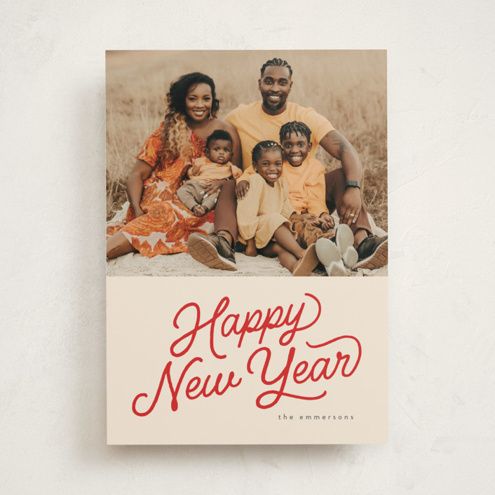 retro vintage holiday Christmas Photo Cards by BR Designs | Minted