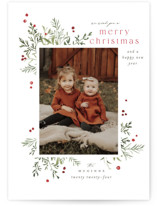 Foliage Flourish Christmas Photo Cards