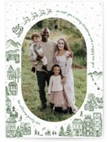 Azulejo Village Christmas Photo Cards