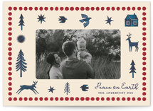 Noel Wishes Christmas Photo Cards