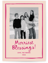 Toboggan Christmas Photo Cards