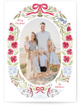 Swan Carols Christmas Photo Cards