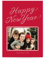 frame ribbon Christmas Photo Cards
