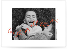 Laughing Christmas Photo Cards
