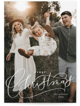 Christmas script Christmas Photo Cards