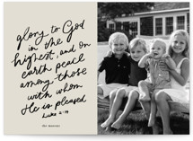 Vintage Letter Christmas Photo Cards