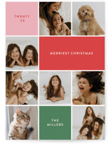 Festive Collage Christmas Photo Cards