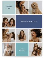 Festive Collage Christmas Photo Cards