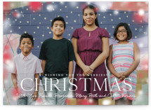 Brilliant Bokeh Christmas Photo Cards