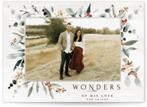 Homey Greens Christmas Photo Cards