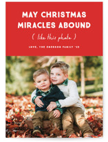 Christmas Miracles Christmas Photo Cards