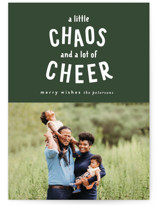 Chaos and Cheer Christmas Photo Cards