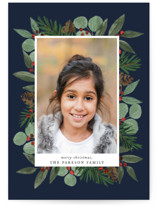Festive Holiday Foliage Christmas Photo Cards