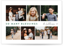 So Many Blessings Christmas Photo Cards