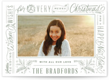 Lettered Frame Christmas Photo Cards
