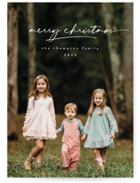 Minimal Script Christmas Photo Cards