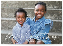 Scripty Merry Christmas Christmas Photo Cards
