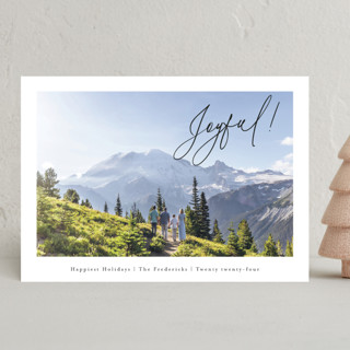 Corner sentiment Christmas Photo Cards