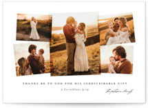 Thanks Be to God Christmas Photo Cards