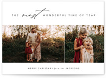 Most Wonderful Time Christmas Photo Cards