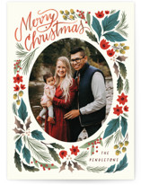 Joyful foliage Christmas Photo Cards