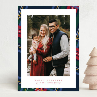 Plaid Framed Christmas Photo Cards