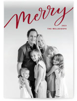 Sliding Merry Christmas Photo Cards
