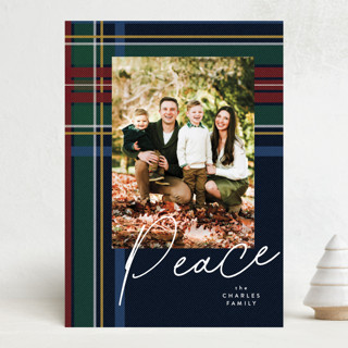 Coziest plaid Christmas Photo Cards