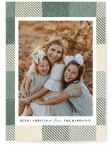 Flannel frame Christmas Photo Cards