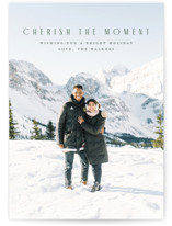 Cherish the moment Christmas Photo Cards