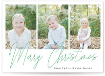 hand-written holiday message Christmas Photo Cards