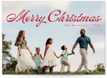 Calligraphic Christmas Photo Cards