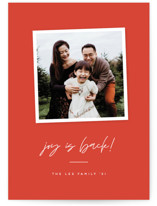 Joy is Back Christmas Photo Cards