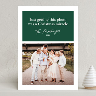 A Christmas Miracle Christmas Photo Cards