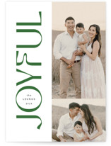 Bold Joyful Christmas Photo Cards