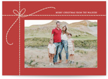 Tied with Twine Christmas Photo Cards