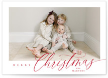 Corner Slant Christmas Photo Cards